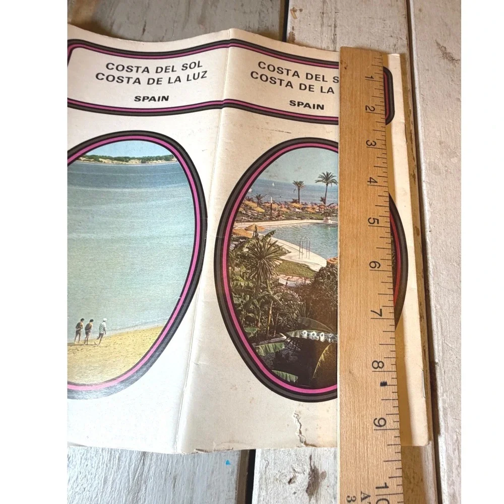 Vintage 1973 Spain Travel Brochure Costa del Sol‎ Costa de la Luz Tourism